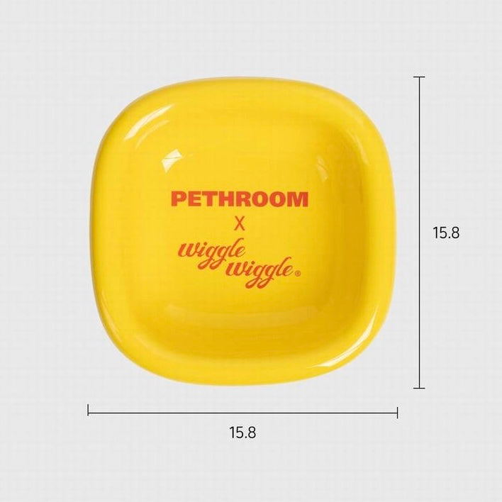 韓國正品Pethroom x Wiggle Wiggle寵物貓狗護頸多角度陶瓷碗/慢食碗