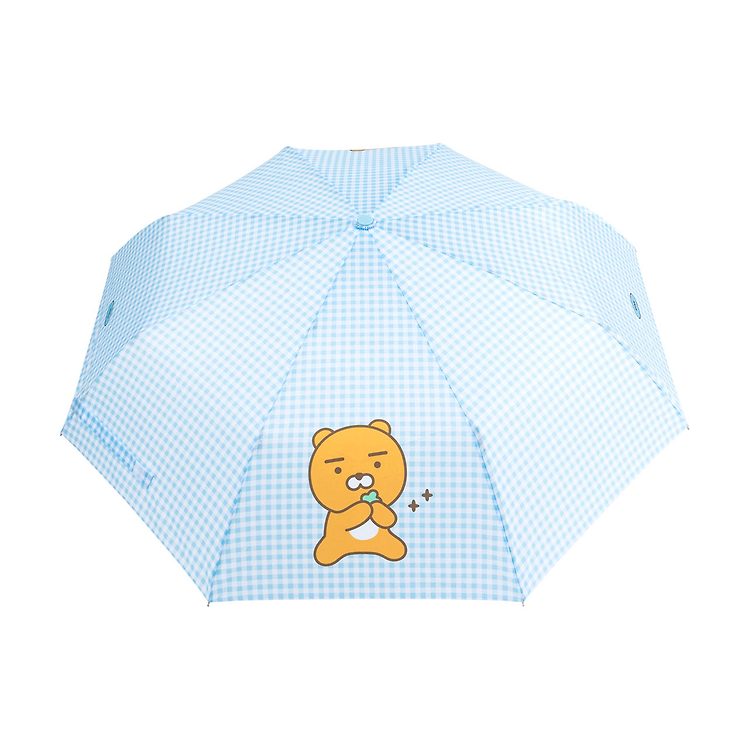 韓國 Kakao Friends 格紋三折手動雨傘 (Ryan)