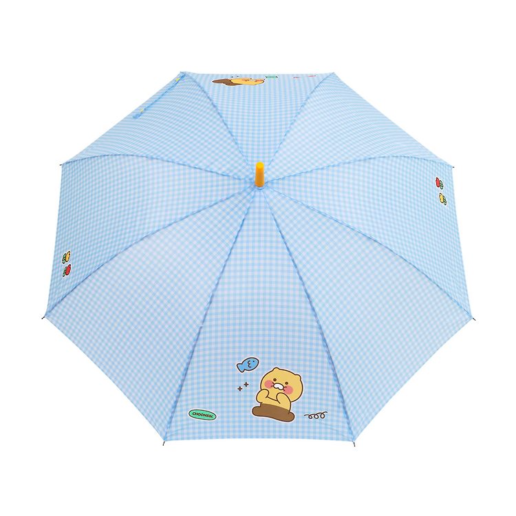 韓國 Kakao Friends 春植格紋長柄雨傘