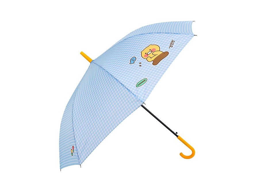 韓國 Kakao Friends 春植格紋長柄雨傘