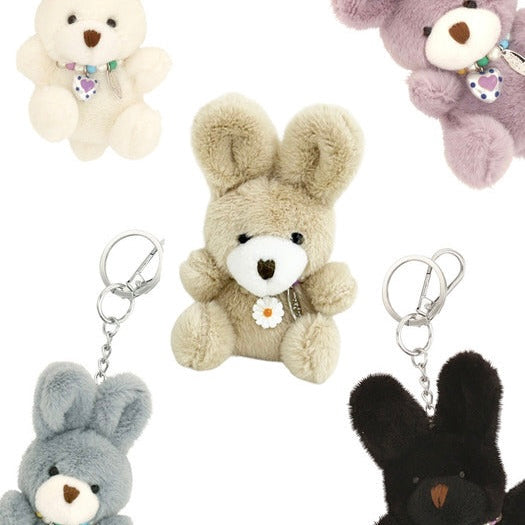 ROAJU Korean rabbit keychain handbag charm