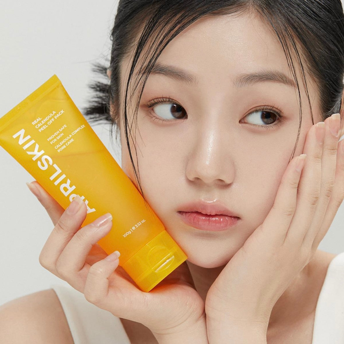 April Skin 金盞花黑頭清潔撕拉面膜 100g Real Calendula Peel-Off Mask for Blackhead Removal 100g