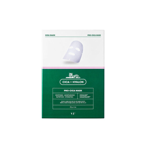 VT Cosmetics 積雪草紓緩修復面膜 Pro-cica Mask Pack 6pcs