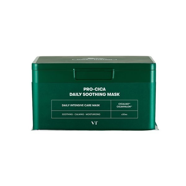 VT Cosmetics 綠寶盒積雪草抽取式毛孔鎮靜面膜 PRO-CICA Daily Soothing Mask 30片