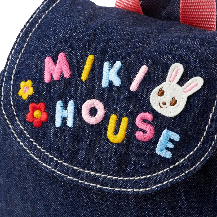 【日本製】MIKI HOUSE 丹寧嬰兒背囊及襪禮盒套裝 2色