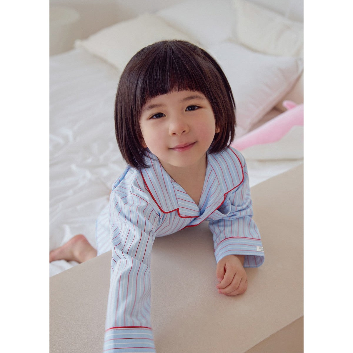 Docci [春裴與朋友] 春裴王子 真絲感 兒童長袖睡衣套裝