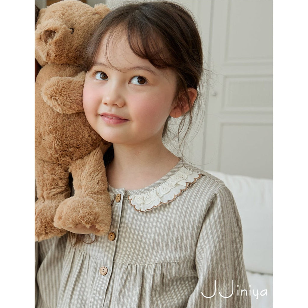 Jjinya 女童長袖上下睡衣套裝