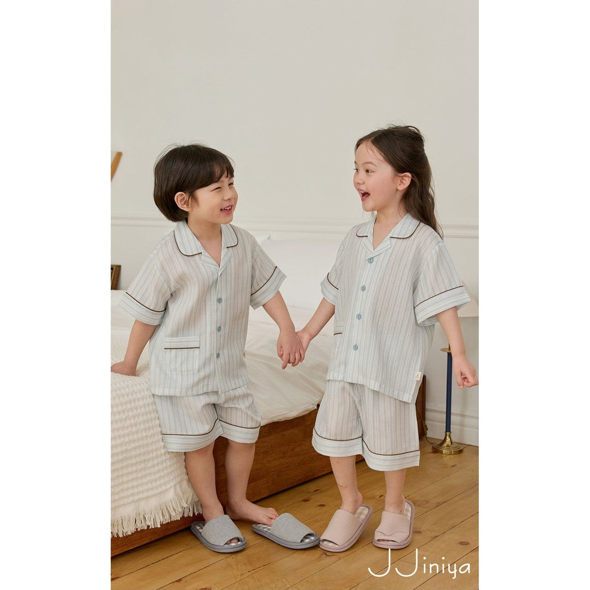 JjinyaST 兒童睡衣 短袖上下套裝