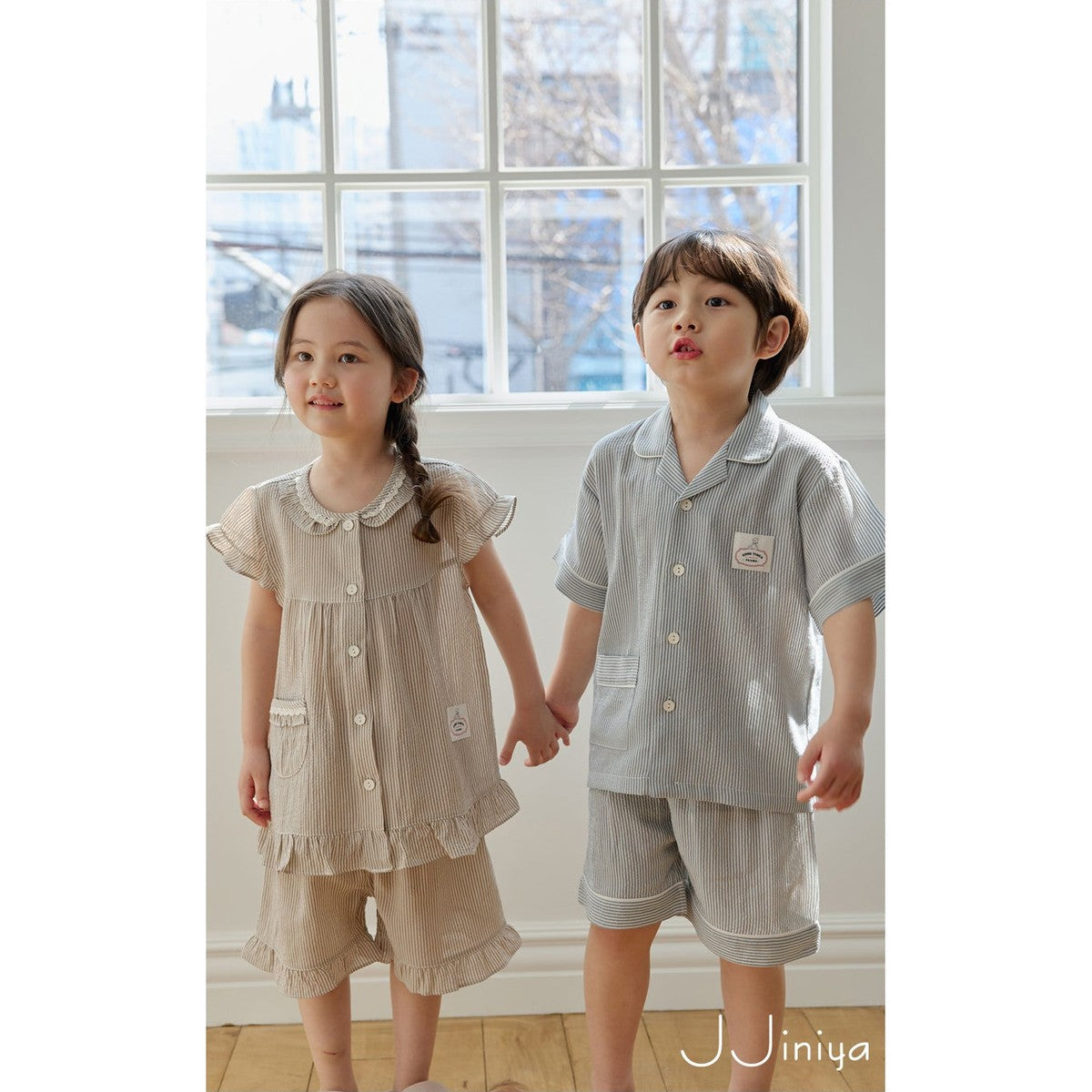 Jjinya 兒童睡衣 短袖上下套裝