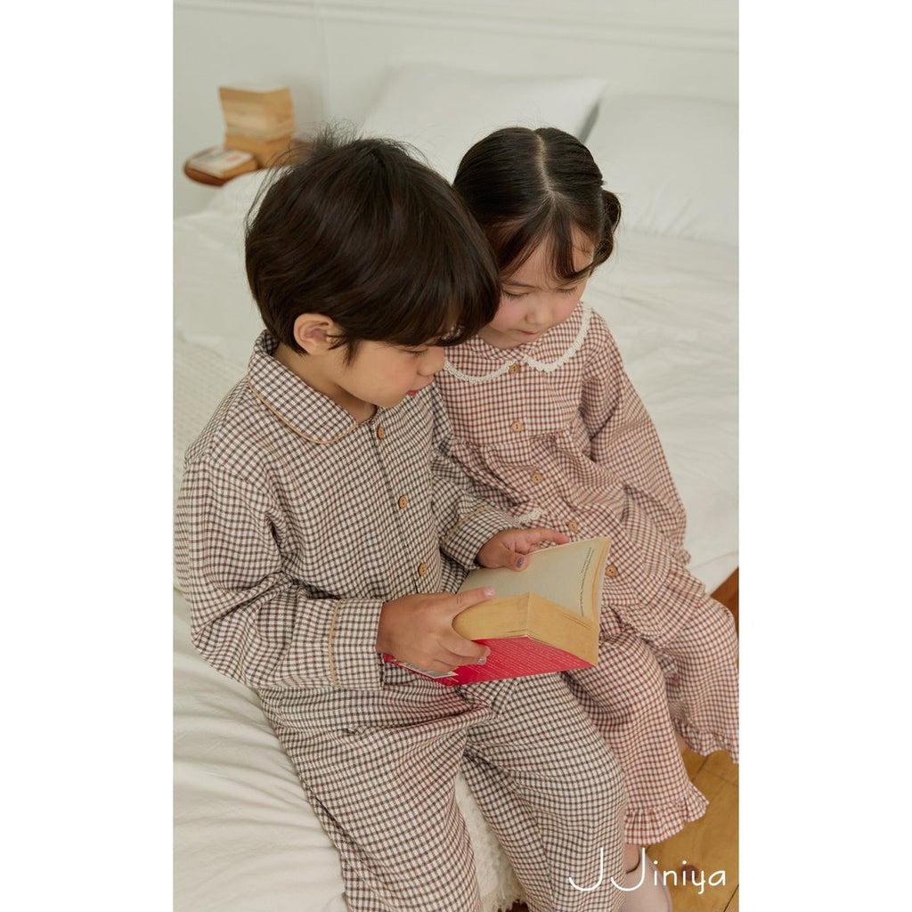 Jjinya 女童長袖上下睡衣套裝