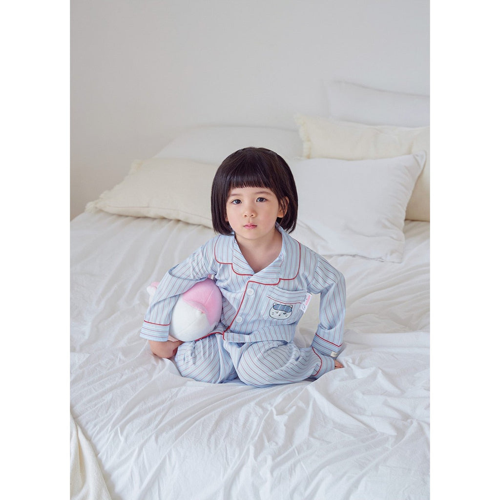 Docci [春裴與朋友] 春裴王子 真絲感 兒童長袖睡衣套裝