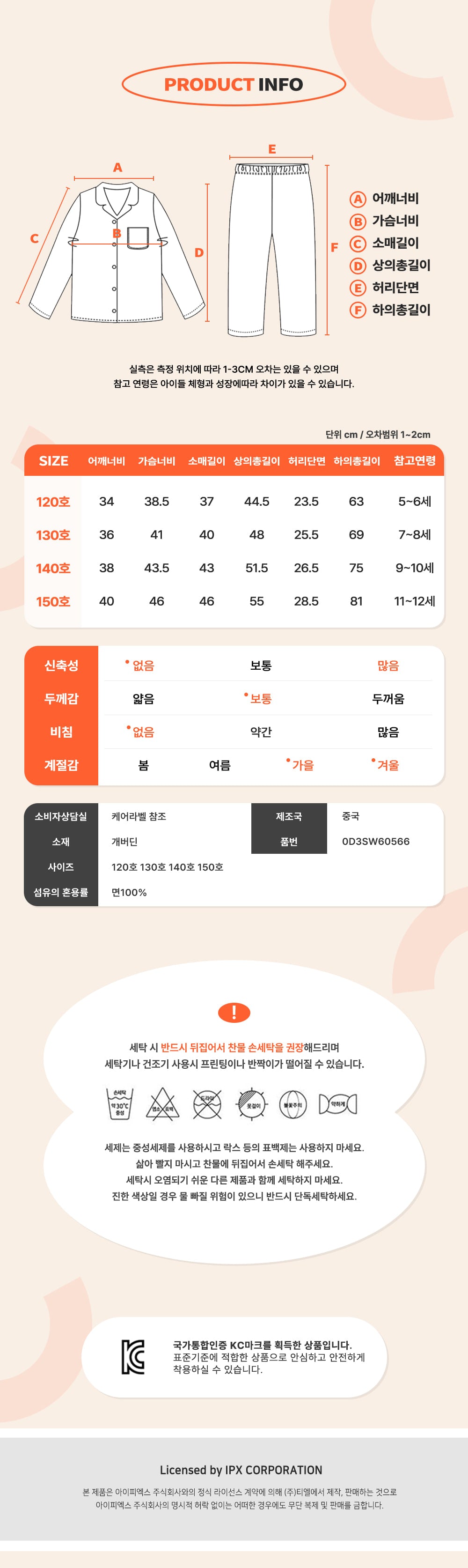 【韓國製】Premier Farm / 프리미에팜 LINE FRIENDS 여아 格子 9부 睡衣套裝 PK