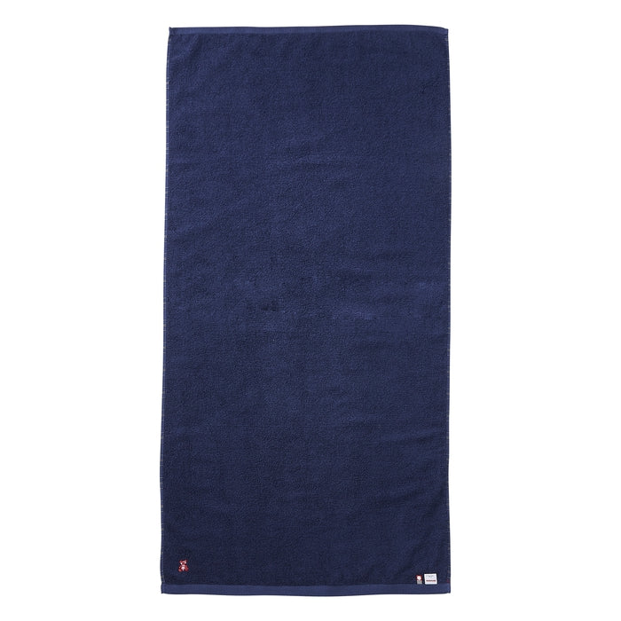 【日本製】MIKI HOUSE Fuwahada Towel 小熊格紋 紗布浴巾 60×125cm 附索繩袋 2色