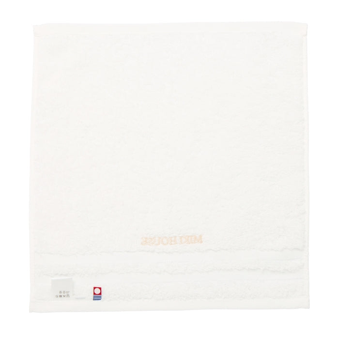 【日本製】MIKI HOUSE SPINAIR 中空紗 方巾 34×34cm 今治毛巾 白色
