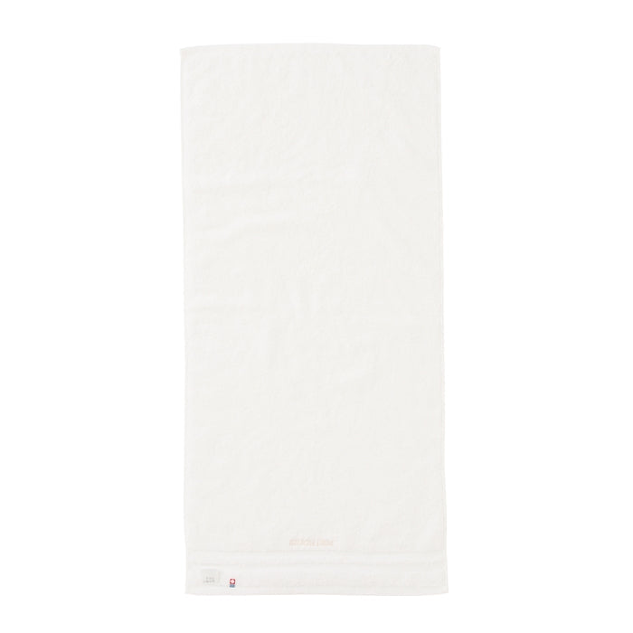 【日本製】MIKI HOUSE SPINAIR 中空紗 浴巾 50×100cm 今治毛巾 白色