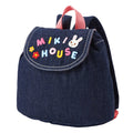【日本製】MIKI HOUSE Logo 翻蓋 丹寧BB背囊 第一個背囊 格仔裏布 魔術貼 送禮 2色