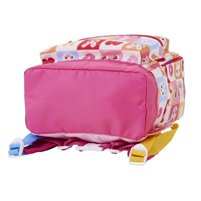 MIKI HOUSE 拼圖積木滿版印花 兒童背囊 S／M 6L／10L 胸扣 反光條 返學 幼稚園書包 2色
