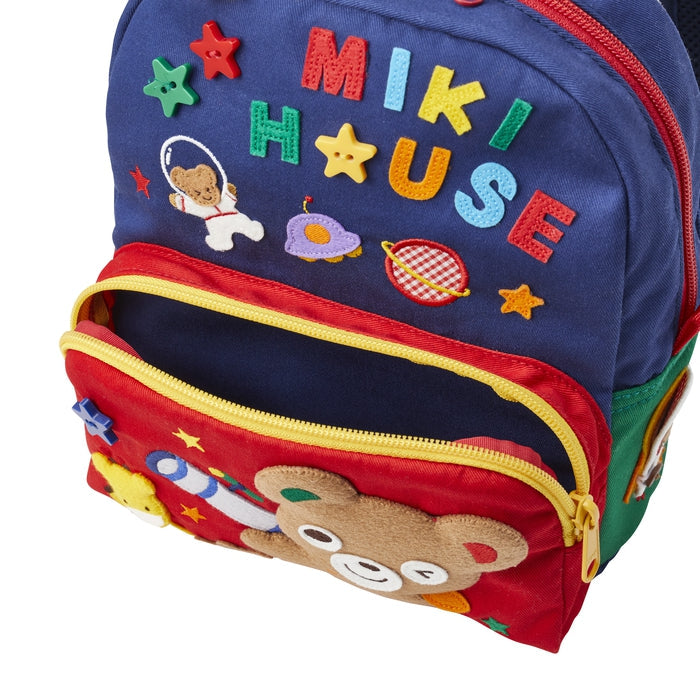 【日本製】MIKI HOUSE Stories 系列 Pucchi 太空探險 豪華刺繡貼布 兒童背囊 4L 機關驚喜 紀念禮物