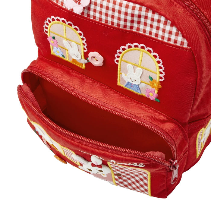 【日本製】MIKI HOUSE Stories 系列 Usako 屋企尋花 豪華刺繡貼布 兒童背囊 4L 機關驚喜 紀念禮物