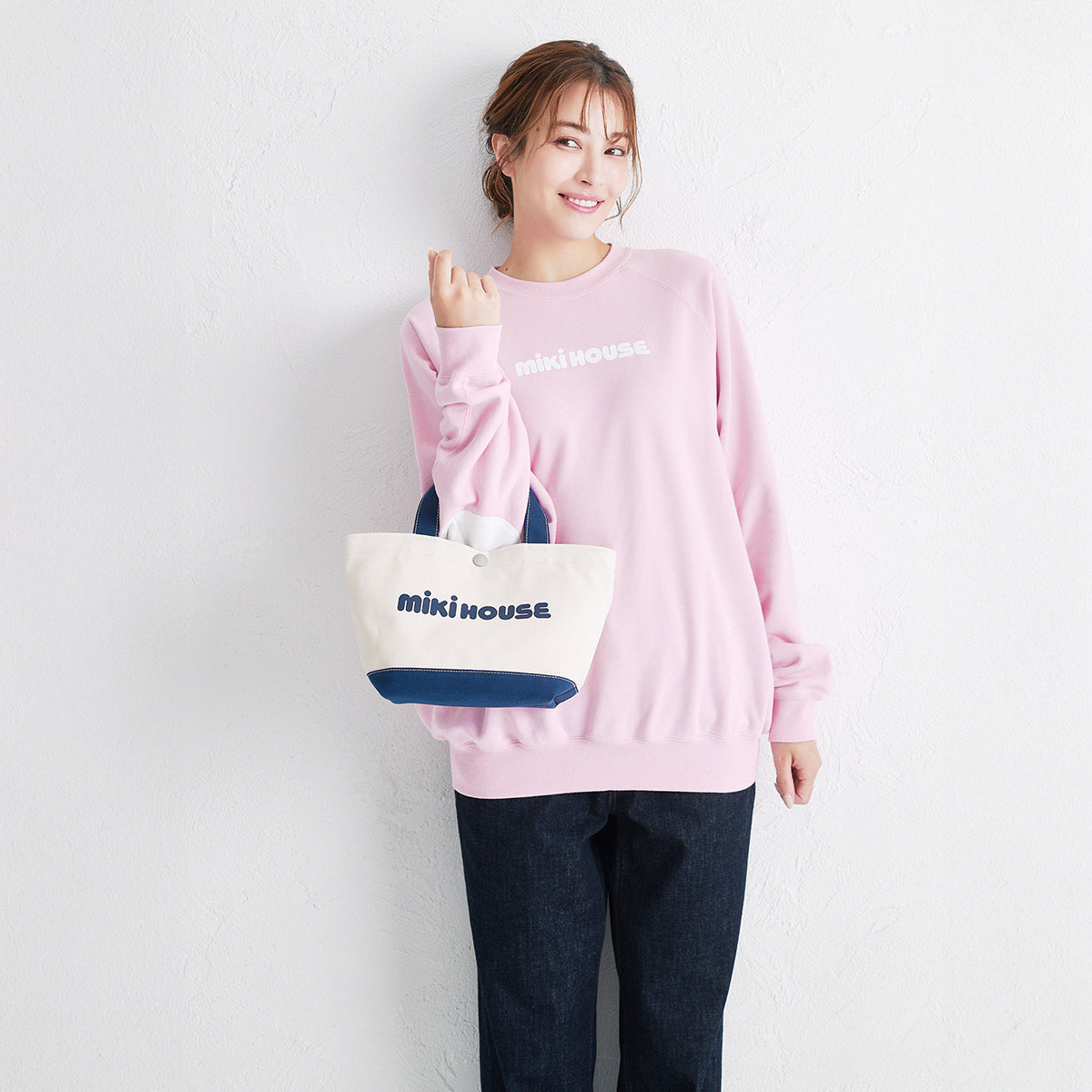 【日本製】MIKI HOUSE 經典Logo 帆布手提托特袋 6色 媽媽袋 親子款 外出小手袋 送禮
