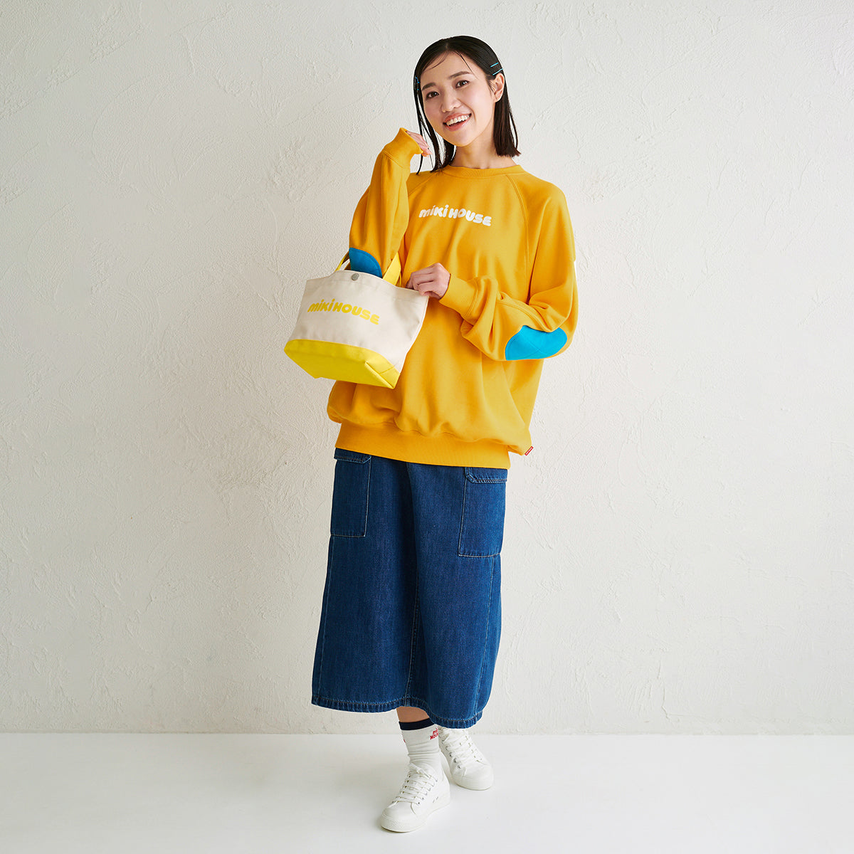【日本製】MIKI HOUSE 經典Logo 帆布手提托特袋 6色 媽媽袋 親子款 外出小手袋 送禮