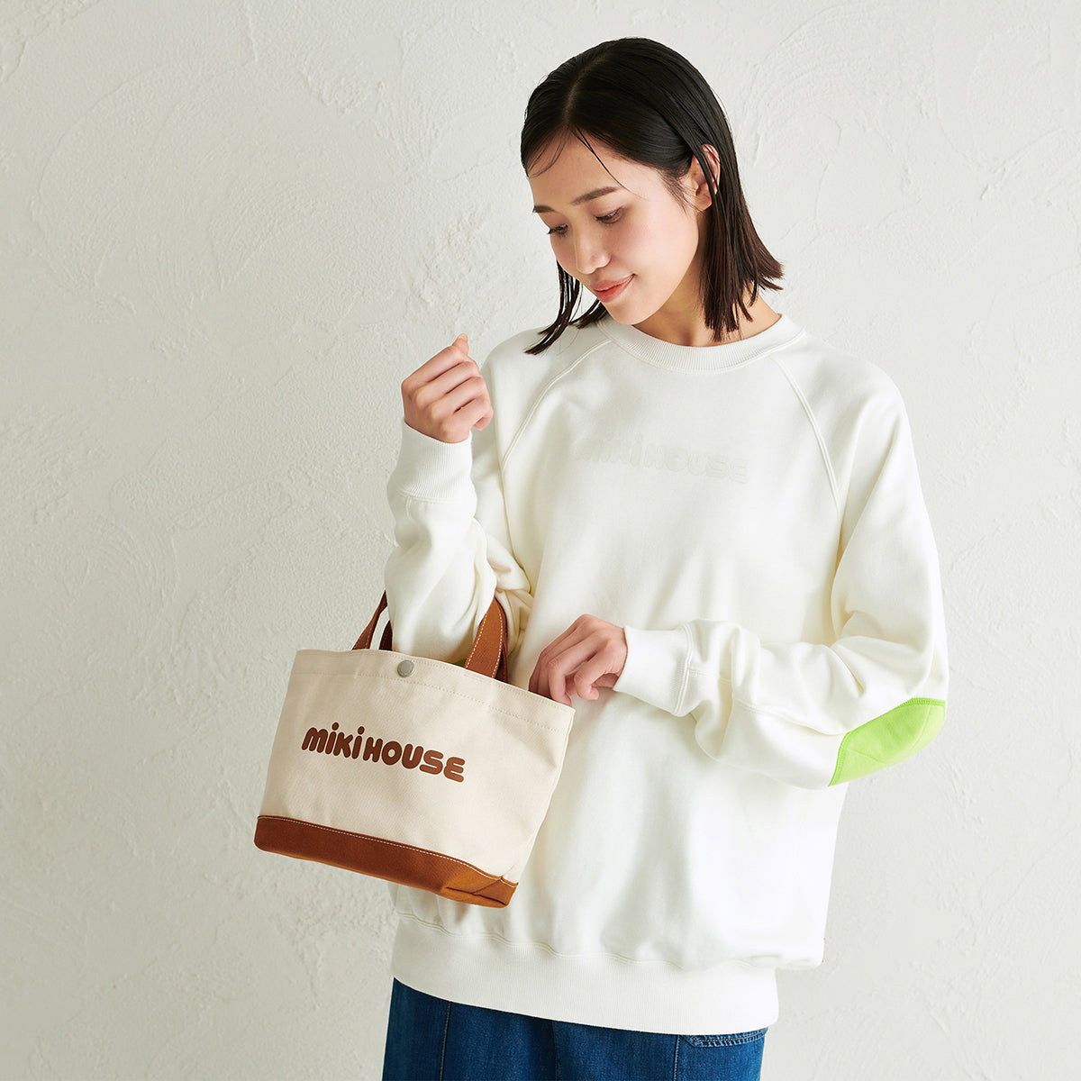 【日本製】MIKI HOUSE 經典Logo 帆布手提托特袋 6色 媽媽袋 親子款 外出小手袋 送禮
