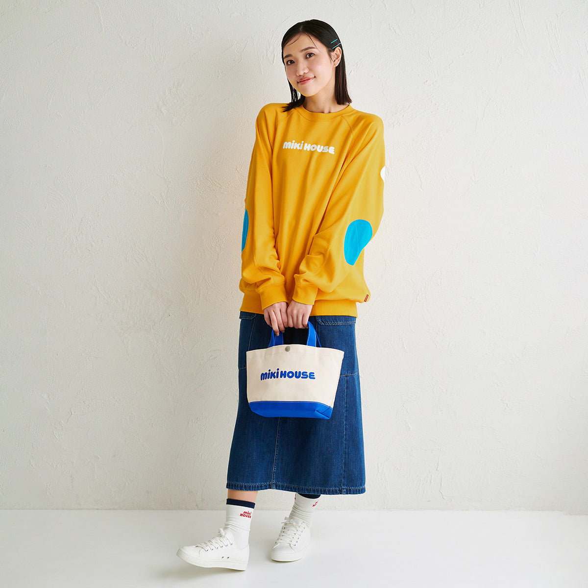 【日本製】MIKI HOUSE 經典Logo 帆布手提托特袋 6色 媽媽袋 親子款 外出小手袋 送禮