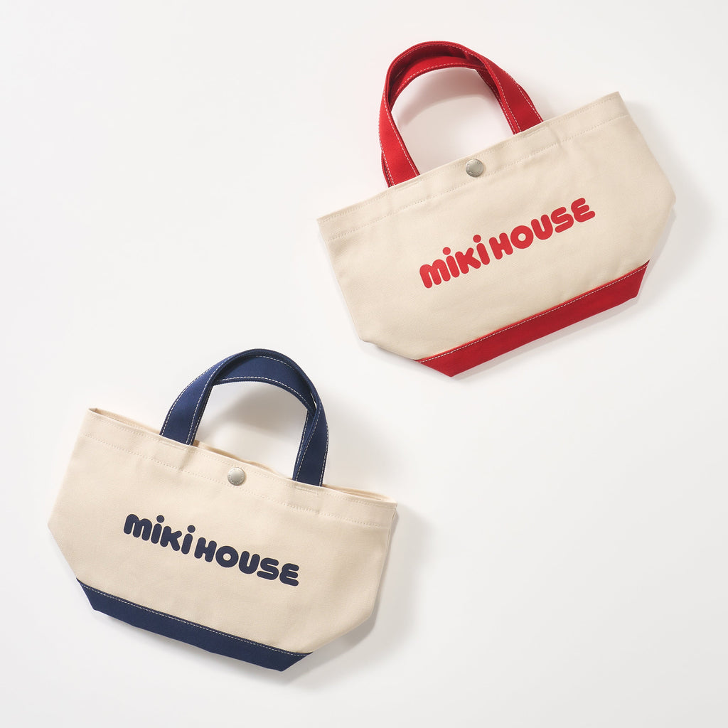 【日本製】MIKI HOUSE 經典Logo 帆布手提托特袋 6色 媽媽袋 親子款 外出小手袋 送禮