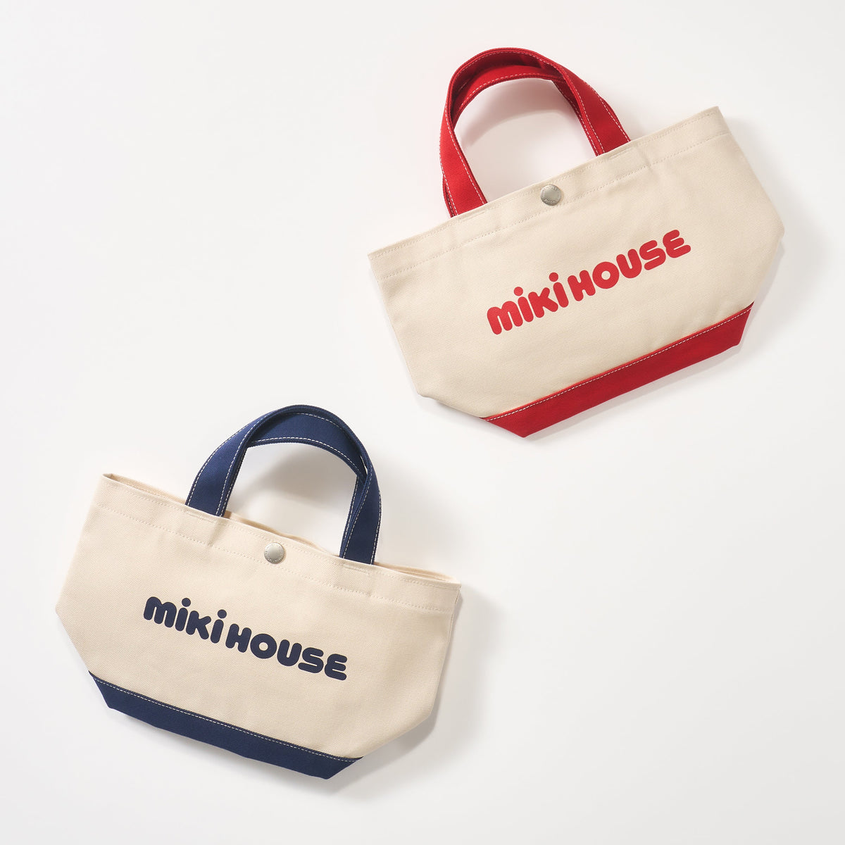 【日本製】MIKI HOUSE 經典Logo 帆布手提托特袋 6色 媽媽袋 親子款 外出小手袋 送禮