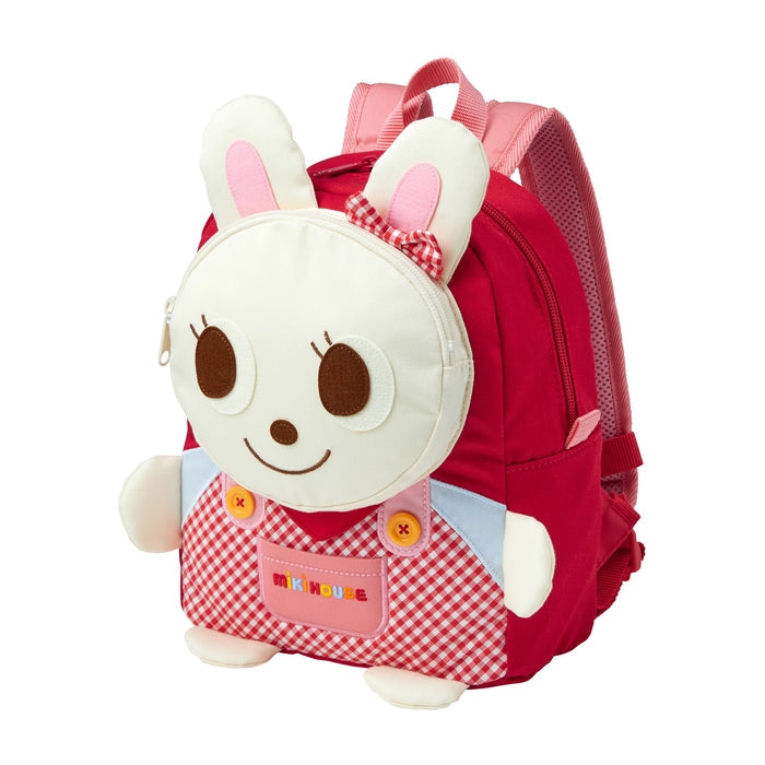 【日本製】MIKI HOUSE Pucchi Usako 立體公仔造型 兒童背囊 6L 臉部拉鍊袋 胸扣 反光條 2色