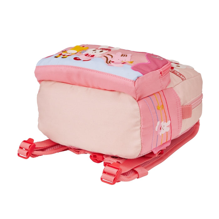 【日本製】MIKI HOUSE 音樂隊系列 動物刺繡 兒童背囊 4L 胸扣 前袋側袋 2色