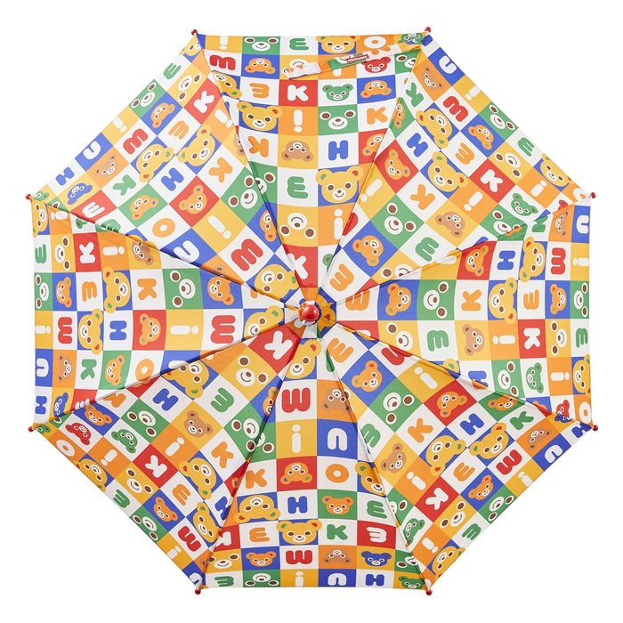 MIKI HOUSE Puzzle Block 滿版圖案 兒童雨傘 45cm 附姓名貼 2色