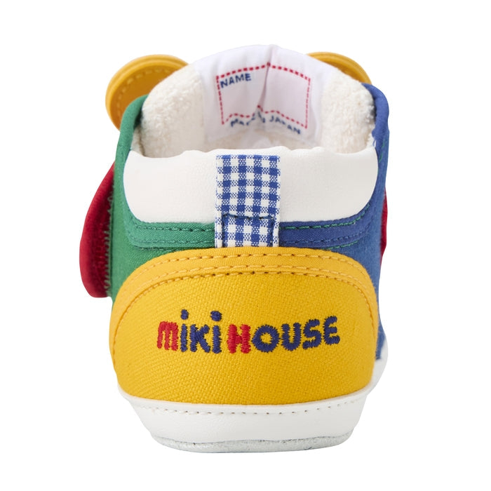 【日本製】MIKI HOUSE 顏咚系列 Pucchi Usako 大臉孔學步前鞋 嬰兒室內練習鞋 出生送禮