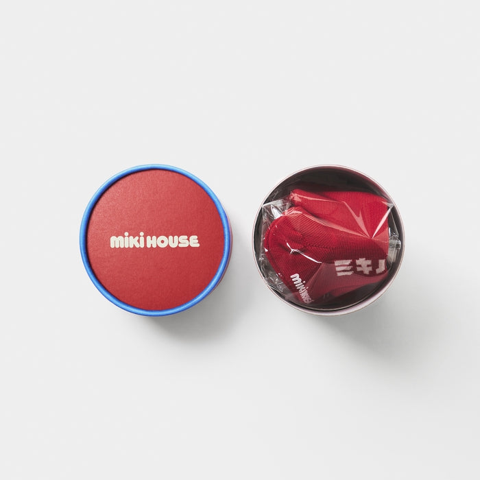 【日本製】MIKI HOUSE Logo 襪（附筒形禮盒） 5色