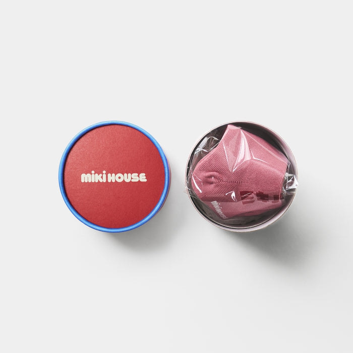 【日本製】MIKI HOUSE Logo 襪（附筒形禮盒） 5色