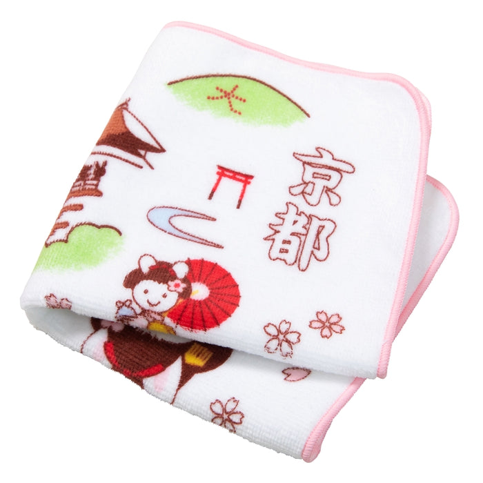 【日本製】MIKI HOUSE 50週年紀念 日本各地名勝 方巾 25×25cm 純棉 4色