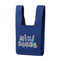 MIKI HOUSE 彩色Logo 針織托特袋 可摺疊 輕便購物袋 隨身副袋 2色
