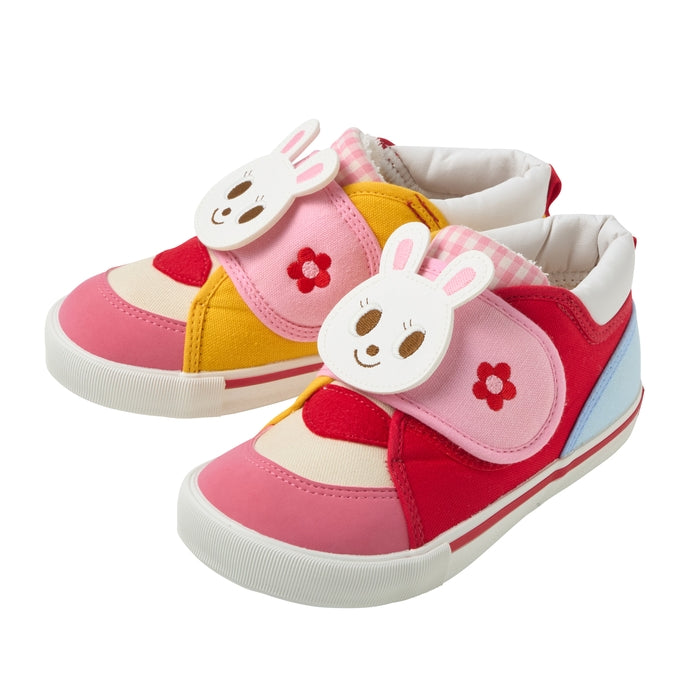 【日本製】MIKI HOUSE 顏咚系列 Pucchi小熊 Usako小兔 立體臉孔兒童鞋 17-19cm