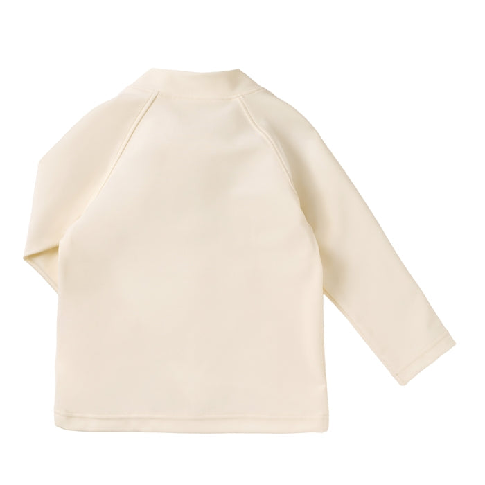 【日本製】MIKI HOUSE Classic Bear 小熊 兒童防曬泳衣 Rash Guard UV CUT 象牙白