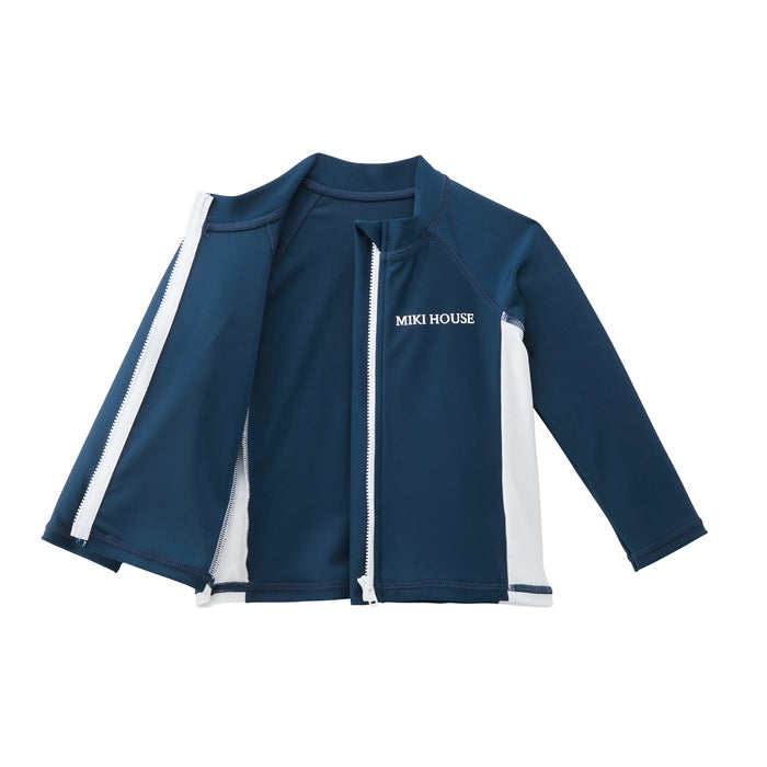 MIKI HOUSE Logo 線條 兒童防曬泳衣 Rash Guard UV CUT 2色