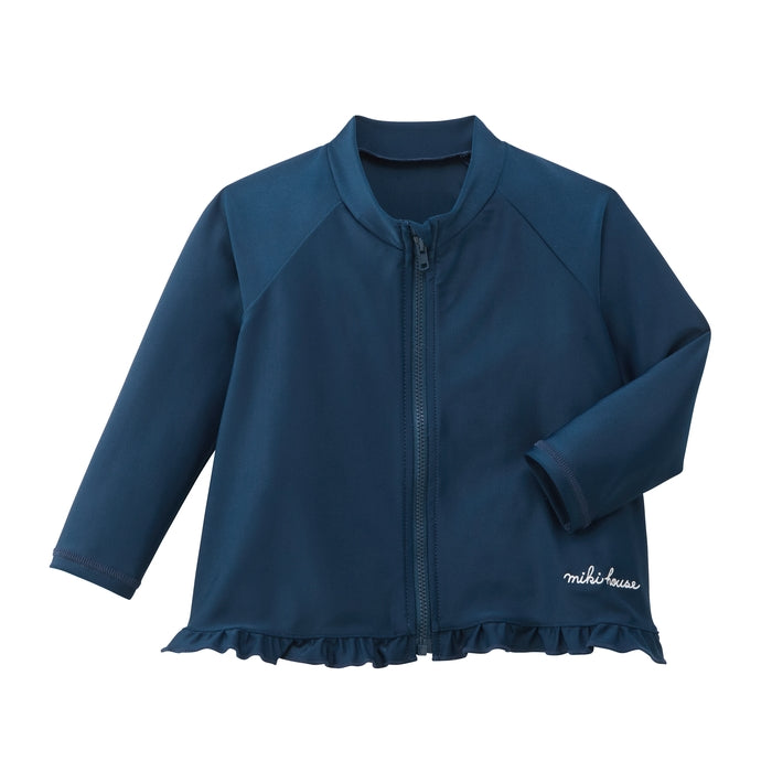 MIKI HOUSE 荷葉邊 兒童防曬泳衣 Rash Guard UV CUT 2色