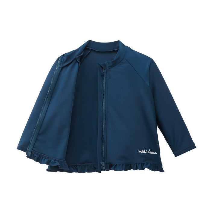 MIKI HOUSE 荷葉邊 兒童防曬泳衣 Rash Guard UV CUT 2色