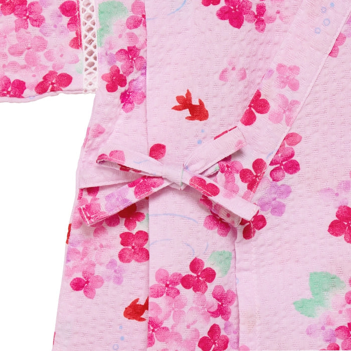 【日本製】MIKI HOUSE 繡球花 甚平套裝 泡泡縐布 夏日祭典 2色