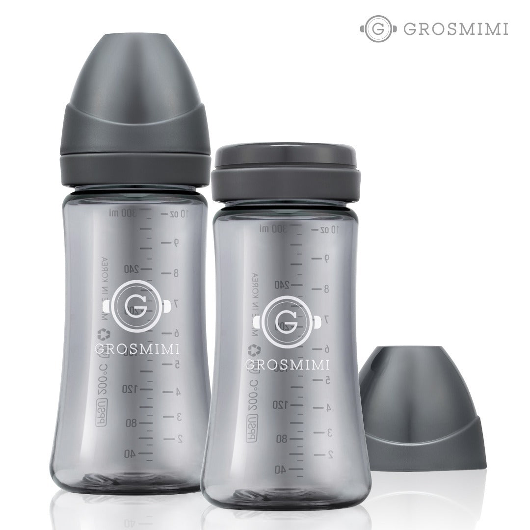 Grosmimi PPSU Dark Series 奶瓶雙支裝 300ml