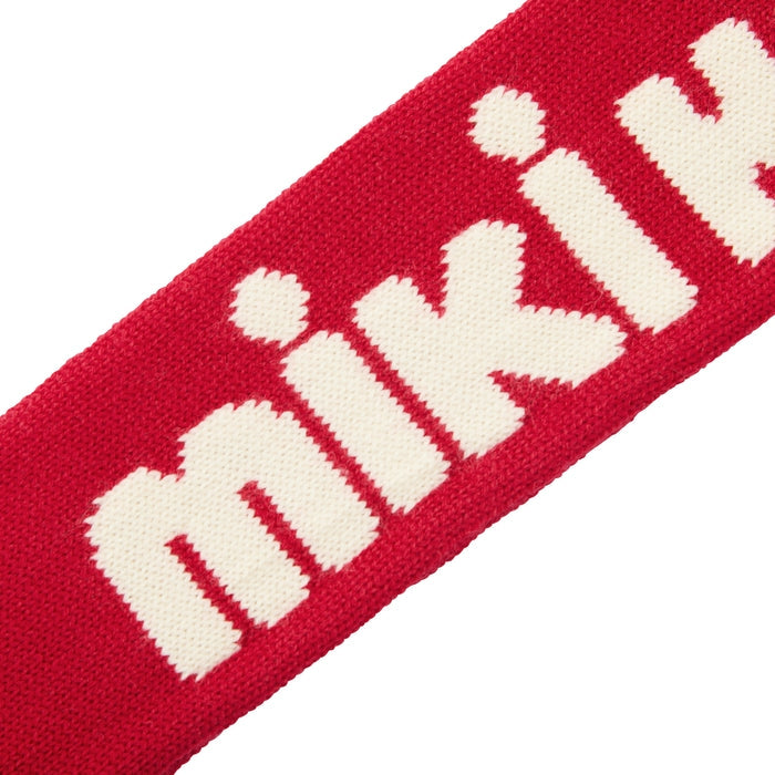 MIKI HOUSE 大Logo 毛毛球 兒童頸巾 親子款 背面固定環 冬季保暖 3色