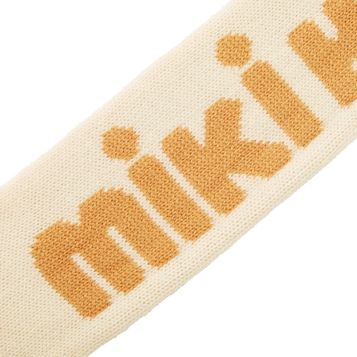 MIKI HOUSE 大Logo 毛毛球 兒童頸巾 親子款 背面固定環 冬季保暖 3色