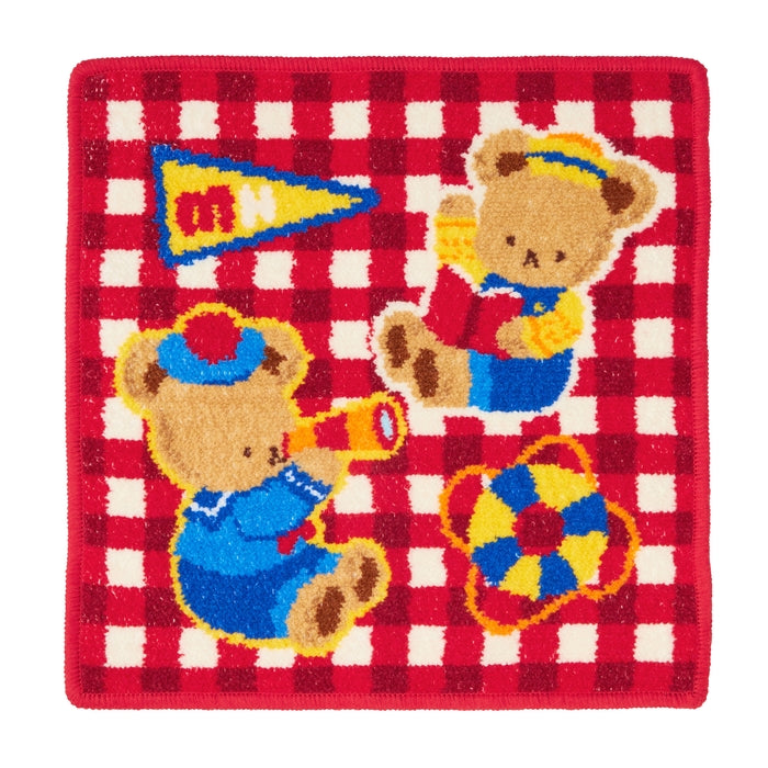 MIKI HOUSE 雪尼爾織 Puchi & Usako 小熊 方巾 25×25cm 4色