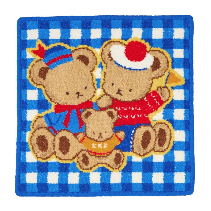 MIKI HOUSE 雪尼爾織 Puchi & Usako 小熊 方巾 25×25cm 4色