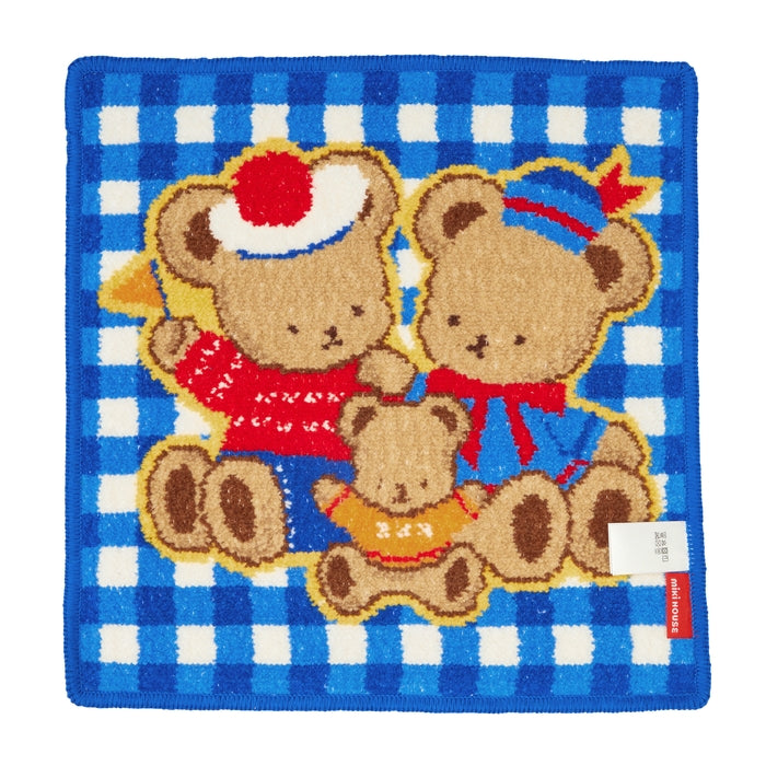 MIKI HOUSE 雪尼爾織 Puchi & Usako 小熊 方巾 25×25cm 4色