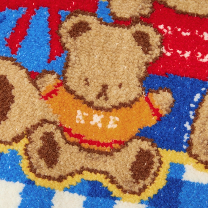 MIKI HOUSE 雪尼爾織 Puchi & Usako 小熊 方巾 25×25cm 4色